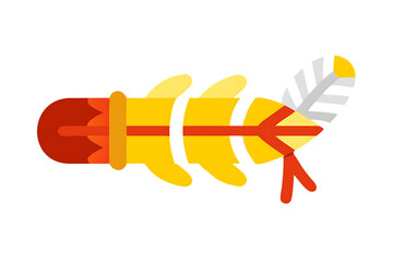 Illustration of a stylized arrow on black background