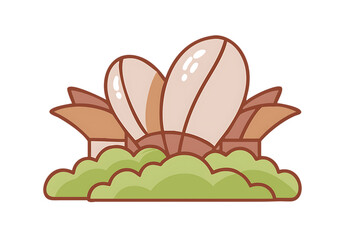 Fototapeta premium Stylized illustration of a lotus flower design