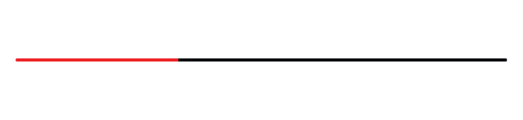 Red and Black Line: A simple yet powerful visual representation of contrasting colors and the balance. straight line. 