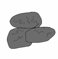 Grey rocks