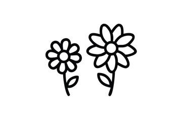 vector illustration of a flower icon
