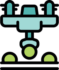 Innovative drone technology seeding crops, enhancing efficiency and sustainability in modern agriculture