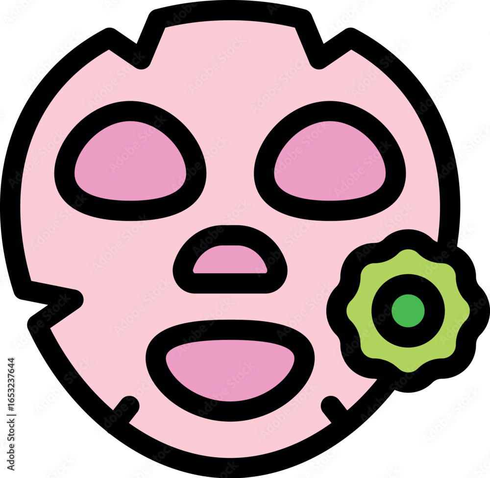 Aufkleber revitalizing face mask enriched with cucumber extract, offering a soothing and refreshing skincare e