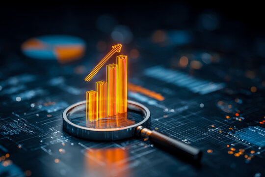Data analysis and growth visualization on a digital circuit board