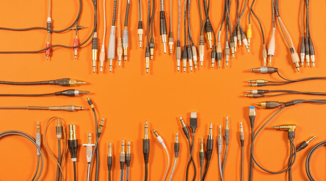 Audio Cables Array: Connectivity and Communication