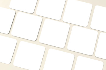 Square Coaster Mockup - Photorealistic