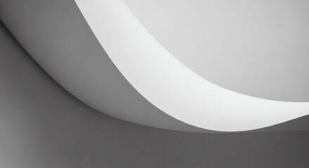Elegant abstract background of curved white architectural forms with soft light and shadow.
Keywords:
