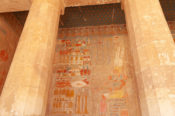 Egyptian shrines and hieroglyphs