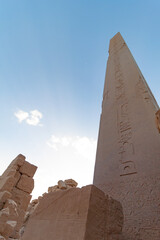 Egyptian shrines and hieroglyphs