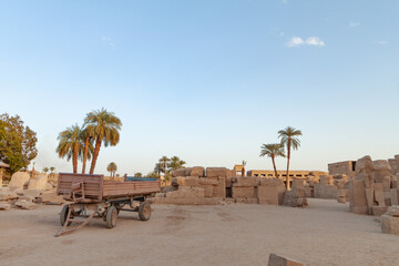 Egyptian shrines and hieroglyphs