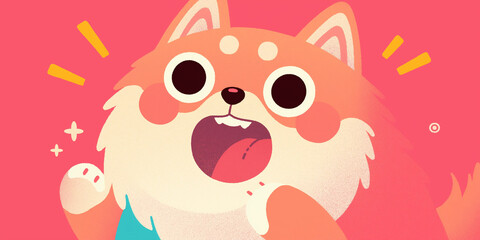 funny dog with a smile