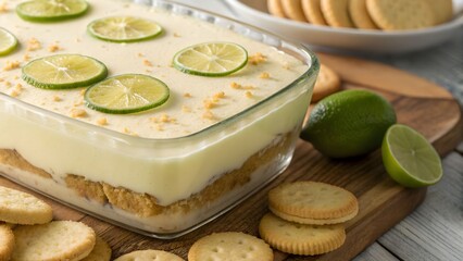 Carlota de limon Mexican lime biscuit dessert
