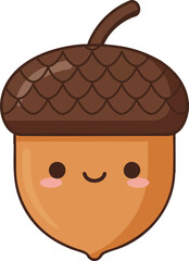Autumn fruits_Acorn decorations_Acorn stickers_Cute acorn characters