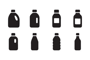 Fototapeta premium set of different bottles design collection 