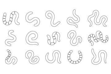 vector set of linear icon design elements