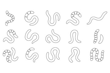 vector set of linear icon design elements