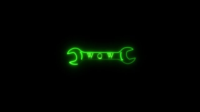 Glowing Neon Health Icon Animation & Black Background &ndash; Abstract junto Symbol. 4k video 