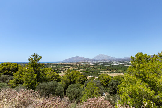 A mountain landscape on the island of Crete (Greece)