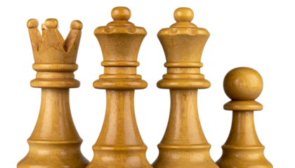 Chess Piece PNG, Realistic Board Game Figure, Transparent Background, Strategy Symbol and Classic Game Design