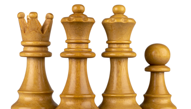 Chess Piece PNG, Realistic Board Game Figure, Transparent Background, Strategy Symbol and Classic Game Design