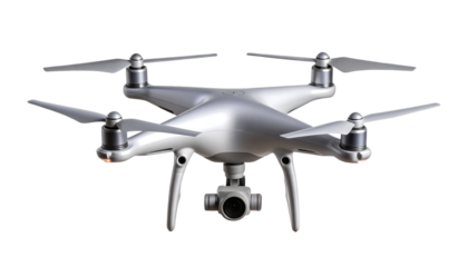 Drone PNG, Realistic Flying Quadcopter, Transparent Background, Technology Gadget and Aerial Photography Device
