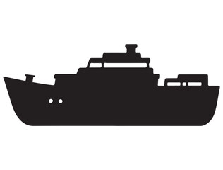 Obraz premium SHIP SILHOUETT