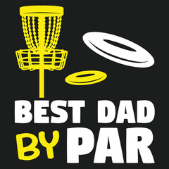 Best Dad By Par vector illustration