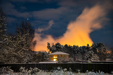 fire in the sky