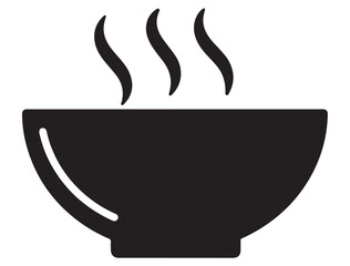 SOUP BOWL ICON SILHOUETTE