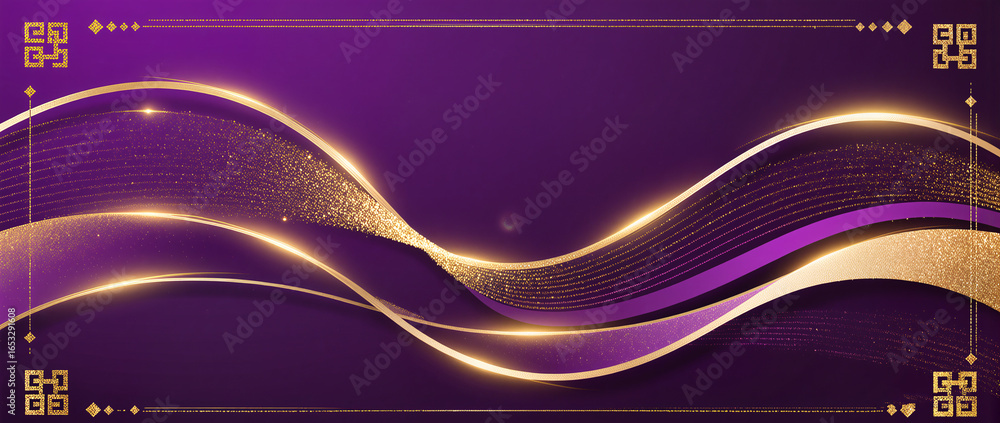Poster abstract background with glowing artistic light lines and flowing colorful smoke patterns