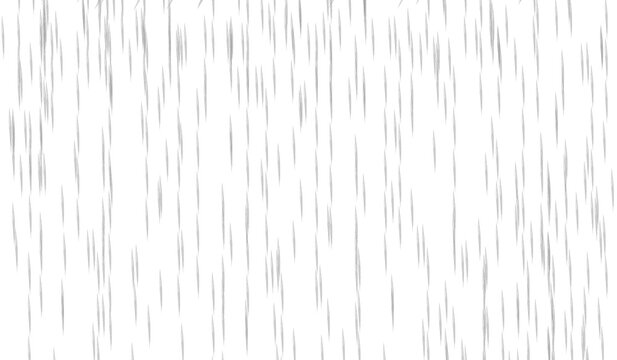 A realistic falling rain overlay for photo editing. An isolated texture of raindrops on a transparent background. A high-resolution PNG effect to add a rainy day atmosphere to any image.