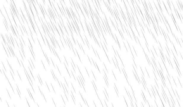 A realistic falling rain overlay for photo editing. An isolated texture of raindrops on a transparent background. A high-resolution PNG effect to add a rainy day atmosphere to any image.