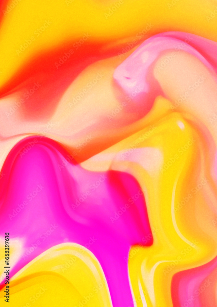 Poster abstract yellow light red artistic texture background with smooth shapes