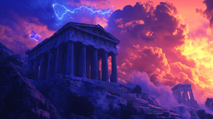 ancient ruins of the temple