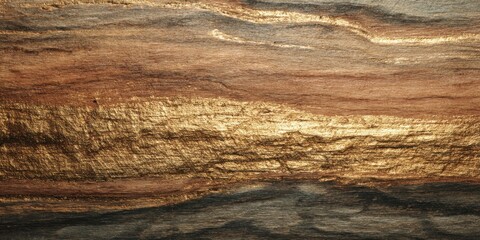 Obraz premium Earthy Gold: A mesmerizing macro photograph showcases the rich textures and natural beauty of a golden, earthy surface. It evokes a sense of depth and tranquility.