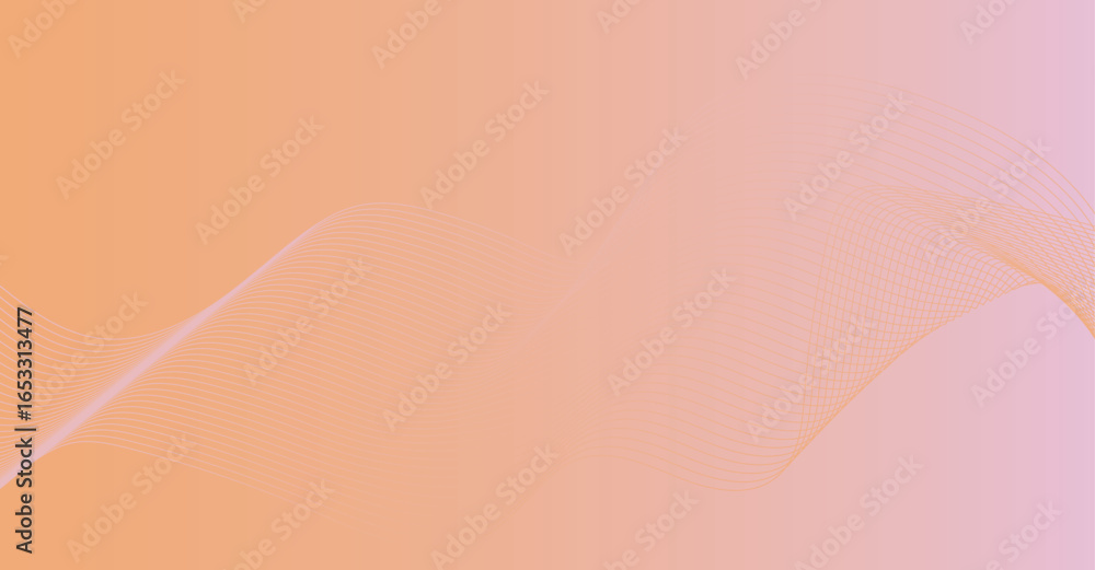Poster concentric circular lines glowing gradient. abstract line wave gradient poster background vector. su