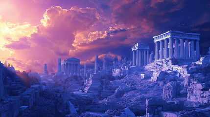 panorama of ancient city