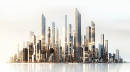 Fototapeta premium new york city skyscrapers