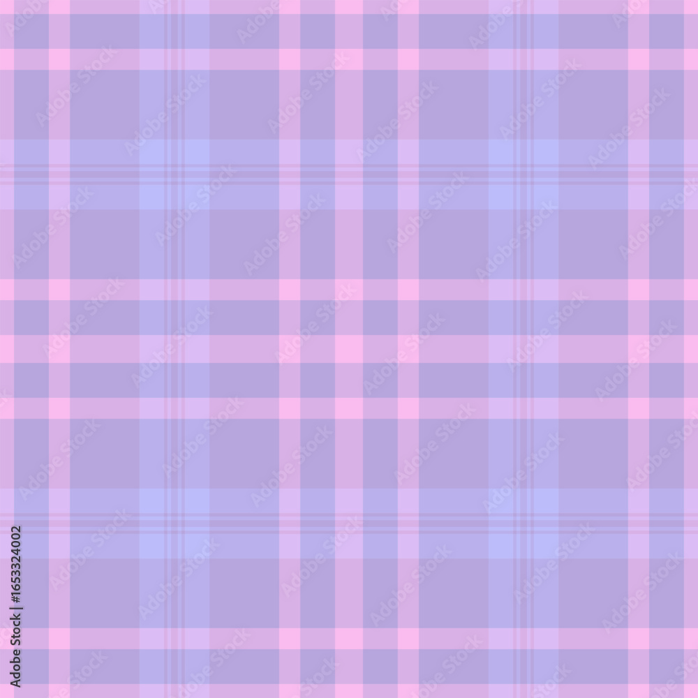 Poster pastel plaid pattern featuring intersecting pink and lavender lines, creating a soft and calming des