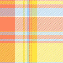 Modern plaid pattern with cheerful pastel colors. Creates a warm, sunny mood. Perfect for backgrounds, textiles, and designs needing a cozy, vibrant,  geometric texture.