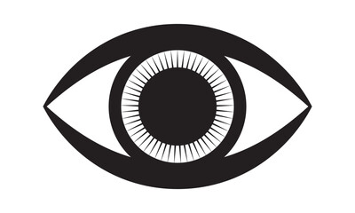Human eye icon. Vision eyeball icon.