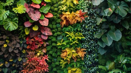 AI-powered vertical garden building in sustainable city