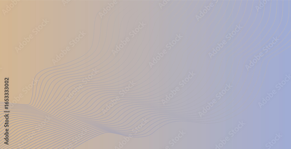 Poster abstract line wave gradient poster background vector. minimal abstract covers. cover template with v