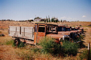 old rusty trucks