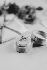 two wedding rings