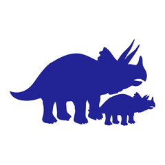 Triceratops Family Child Mom Dad Father Mother 2 Horns Dino