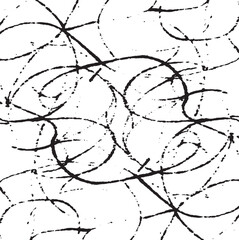 Obraz premium Scratched Grunge Urban Background Texture Vector. Dust Overlay Distress Grainy Grungy Effect. Distressed Backdrop Vector Illustration. Isolated Black on White Background. EPS 10.