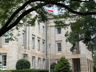Raleigh, North Caronlina, Beach, Topsail, Drone, Capitol, City, Ocean, Pier, Skyline