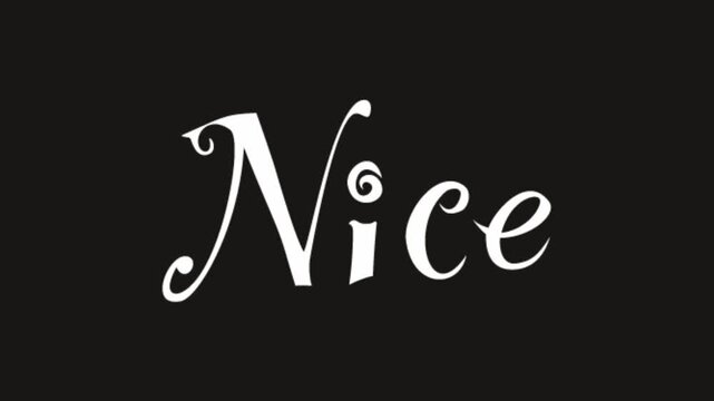 Hand drawn word "" on dark background