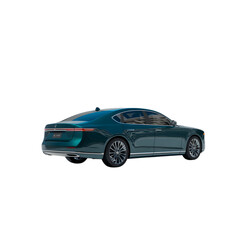 Obraz premium Teal Modern Sports Coupe